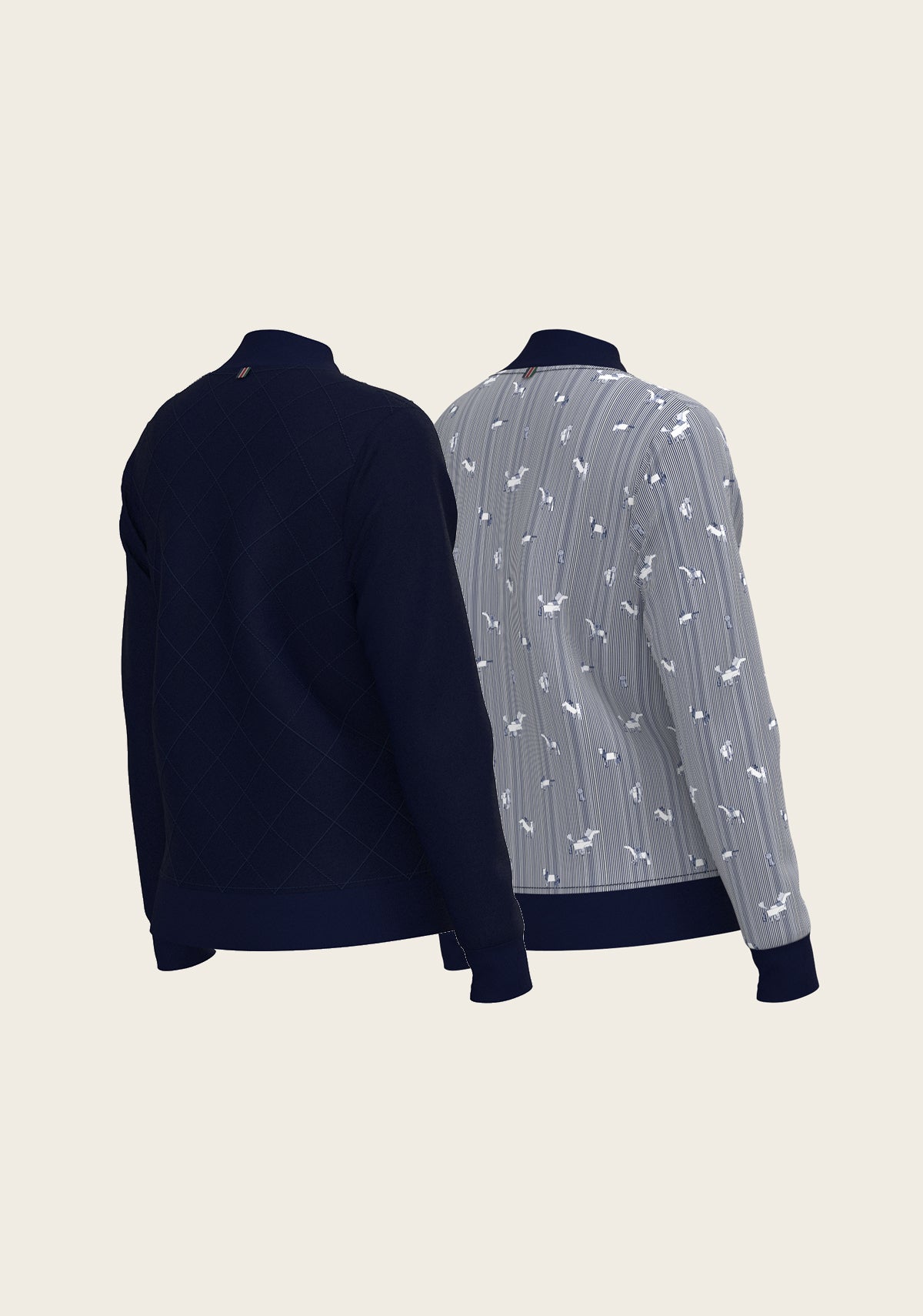 Navy Stripes Reversible Jacket