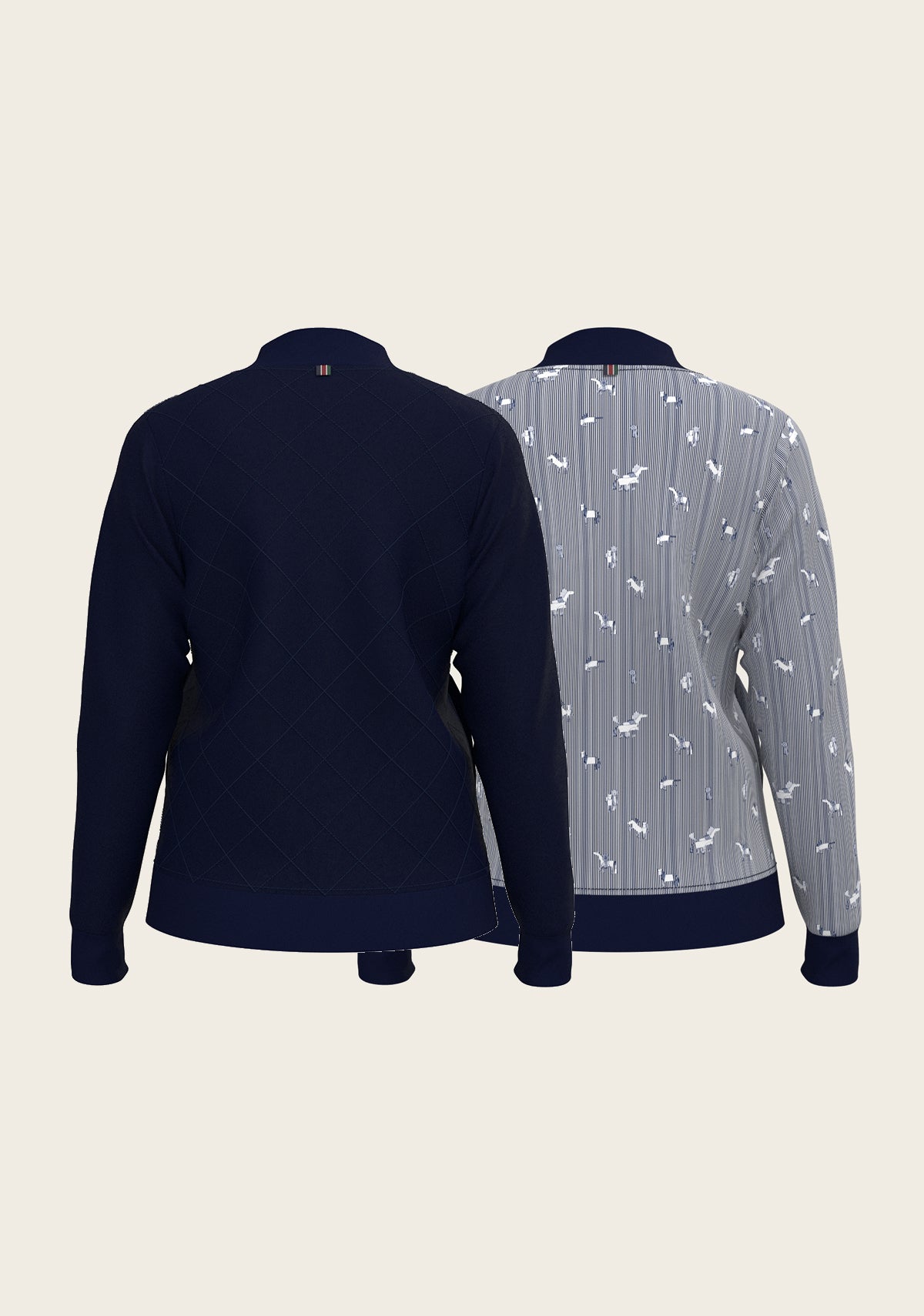 Navy Stripes Reversible Jacket