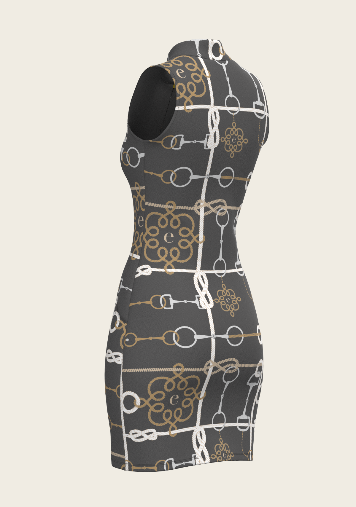 Grey Cable Golf Dress
