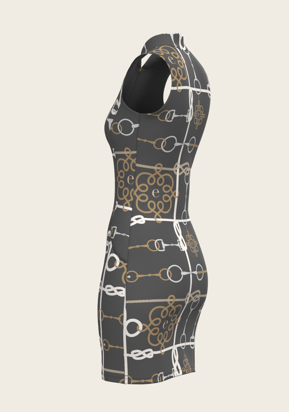 Grey Cable Golf Dress