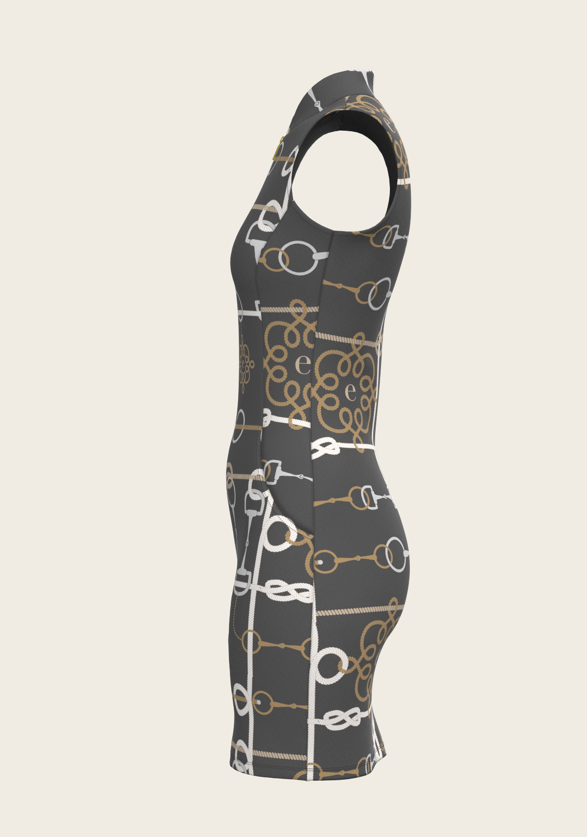 Grey Cable Golf Dress