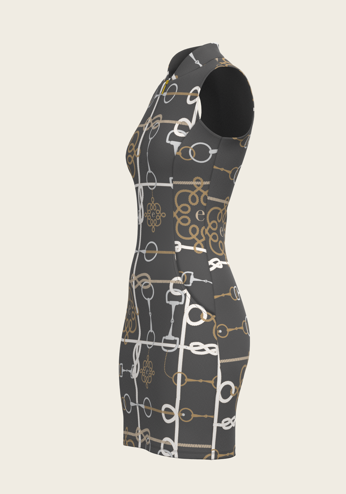 Grey Cable Golf Dress