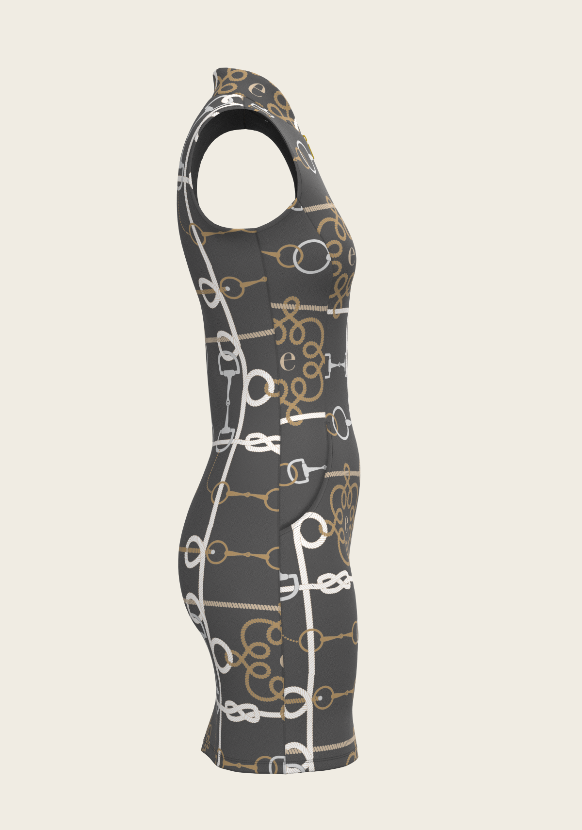 Grey Cable Golf Dress