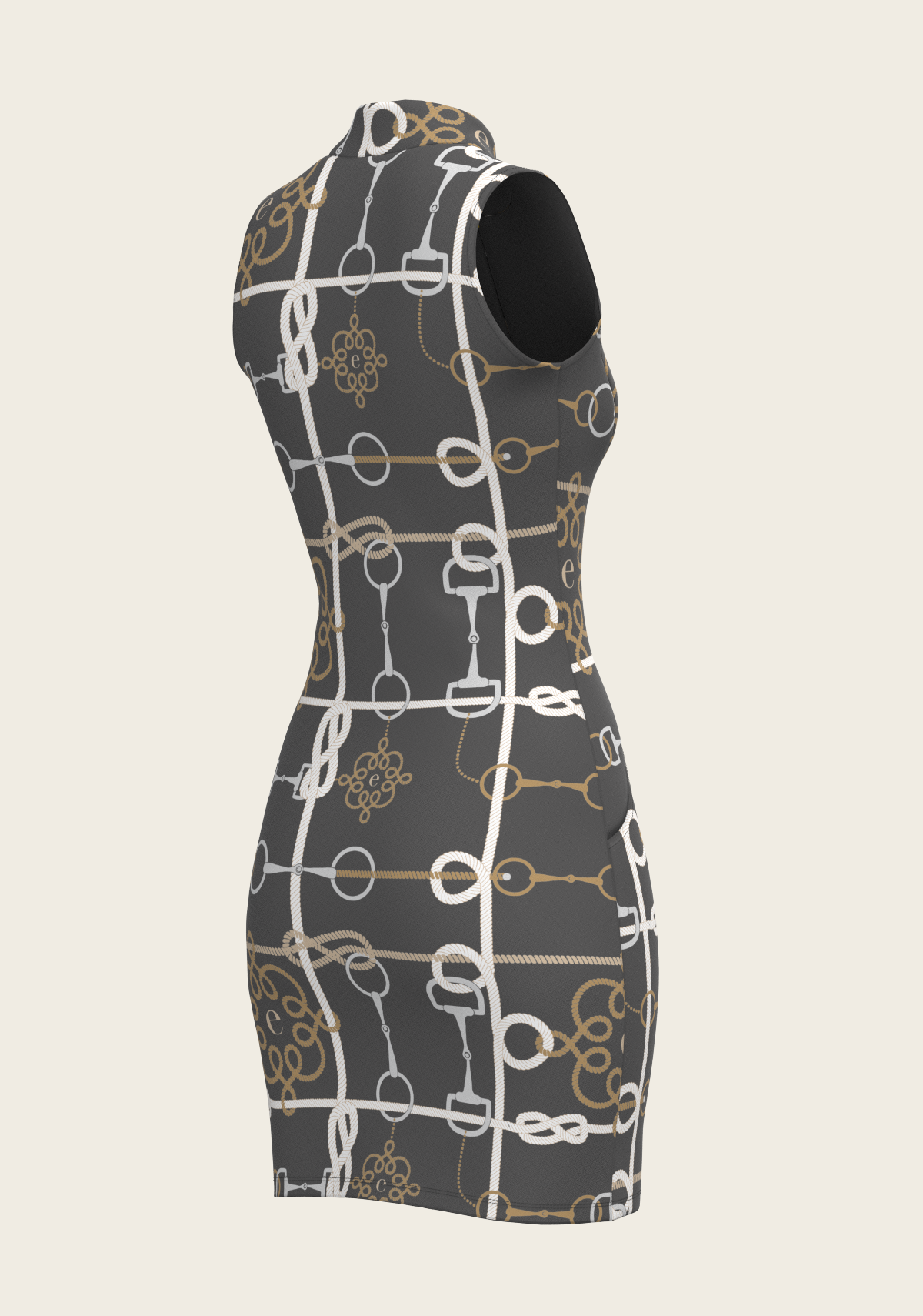 Grey Cable Golf Dress