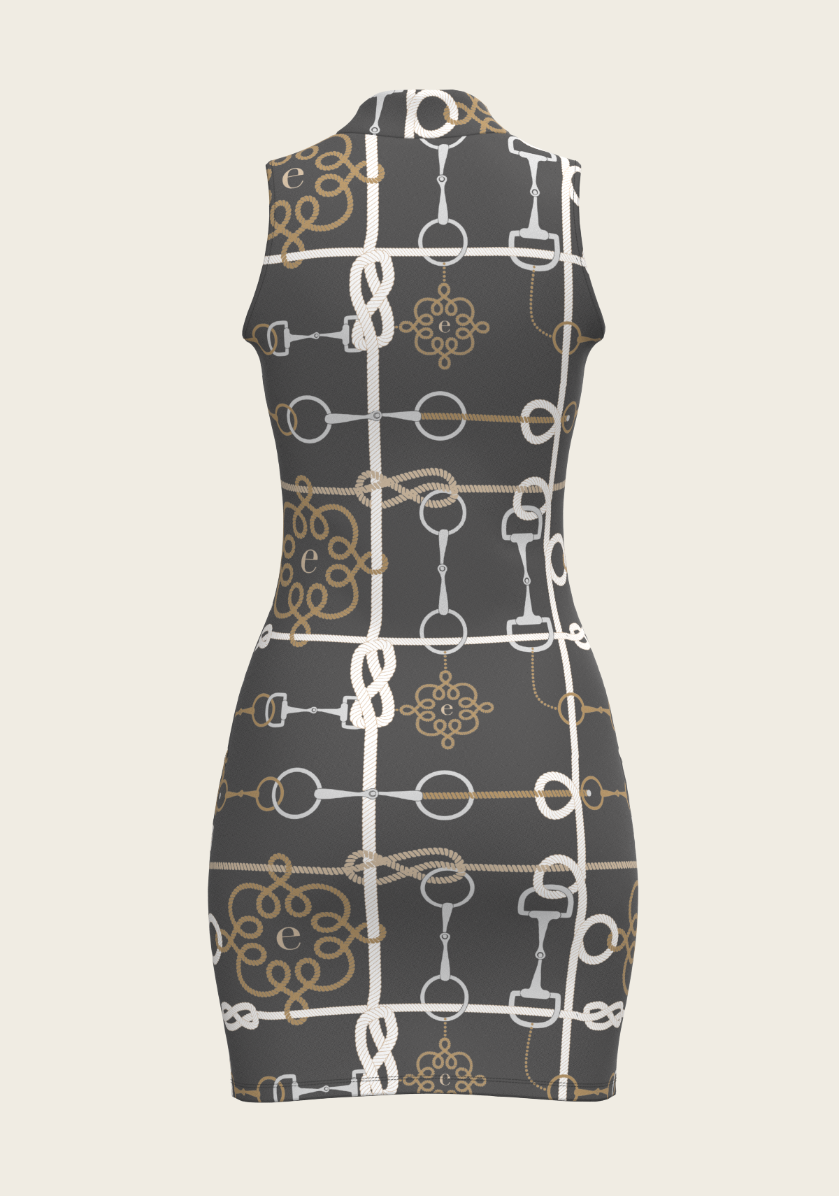Grey Cable Golf Dress