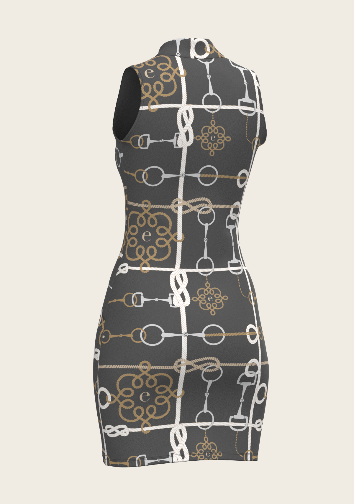 Grey Cable Golf Dress