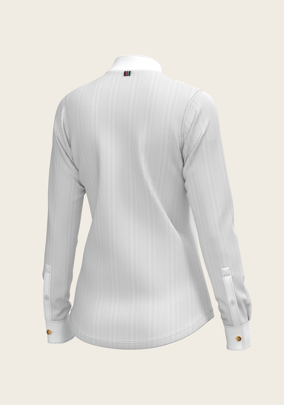 Stripes in Grey Short Pleated Long Sleeve Show Shirt