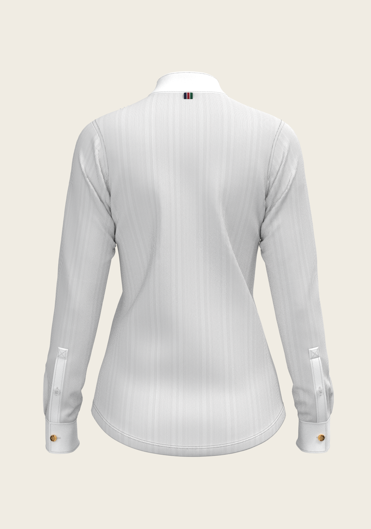 Stripes in Grey Short Pleated Long Sleeve Show Shirt