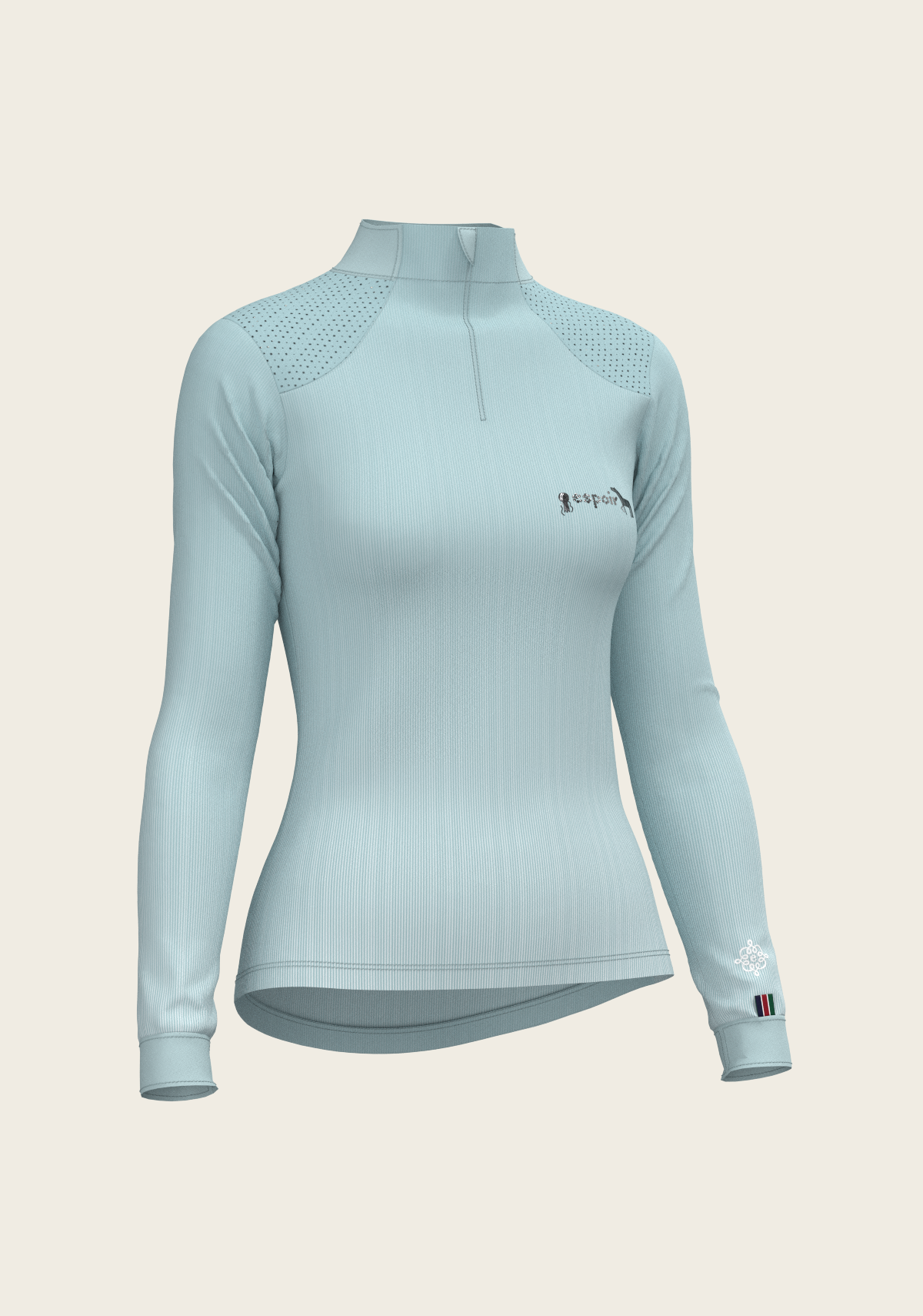 Stripes on Sky Blue Sport Sun Shirt