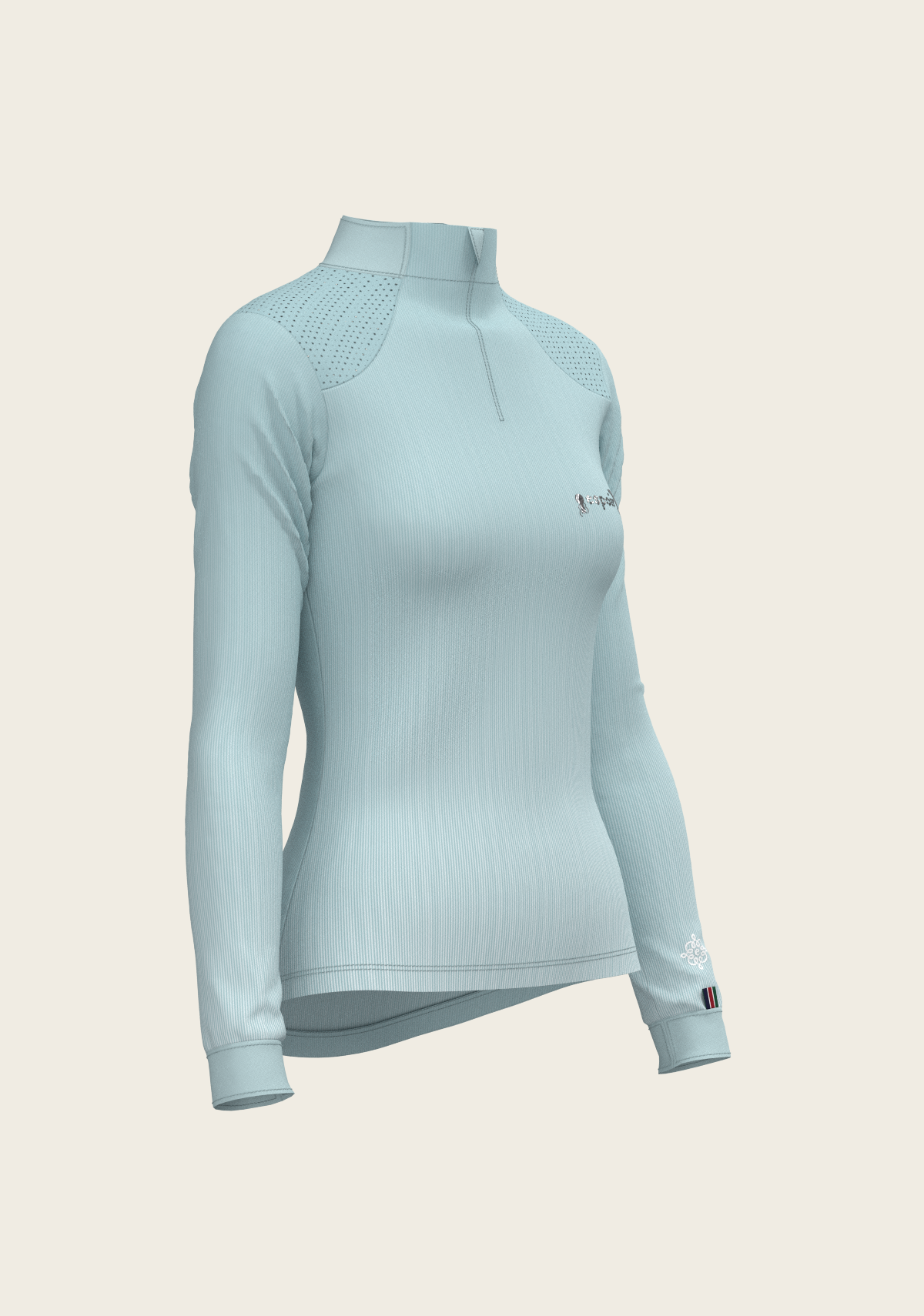 Stripes on Sky Blue Sport Sun Shirt