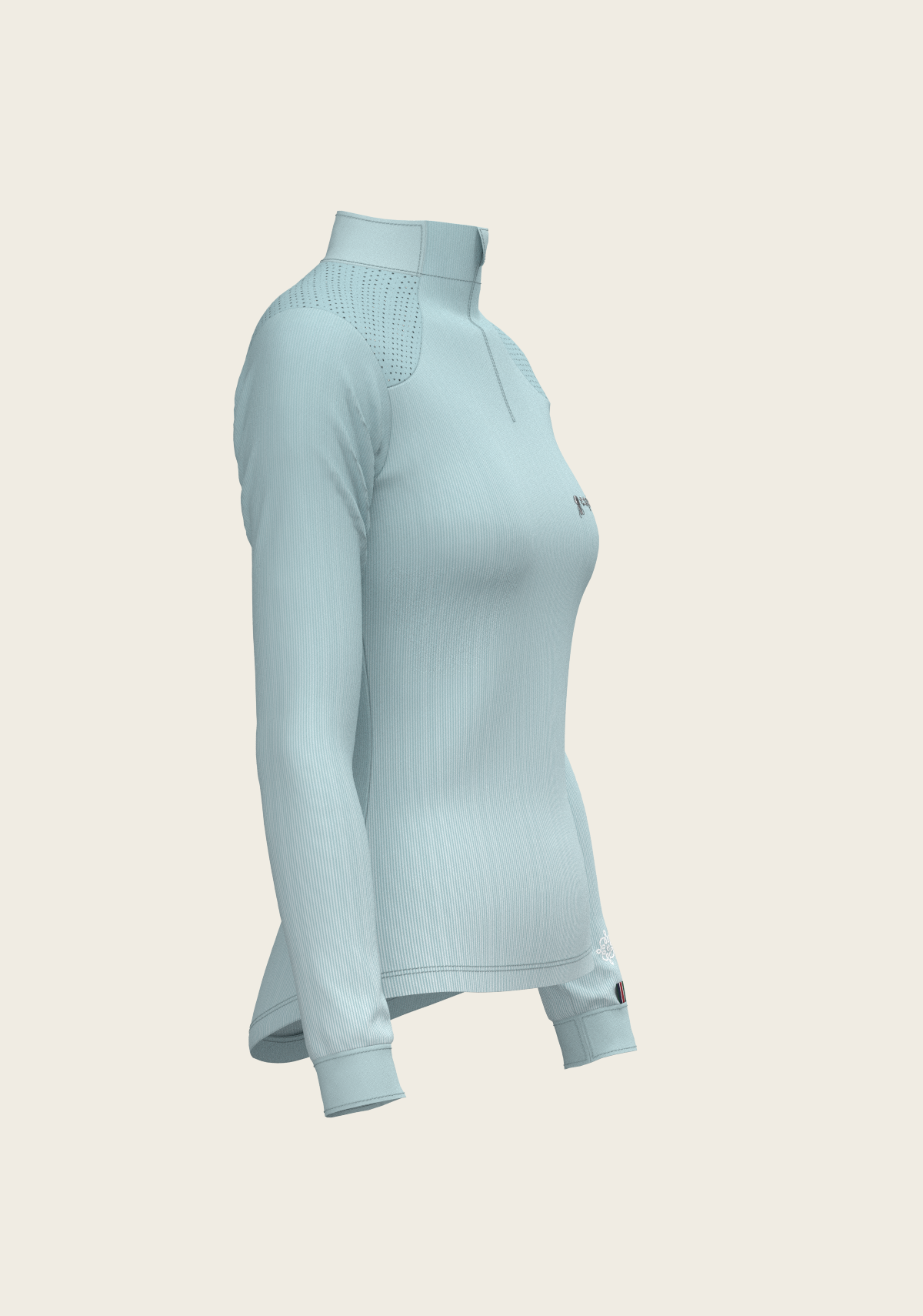 Stripes on Sky Blue Sport Sun Shirt