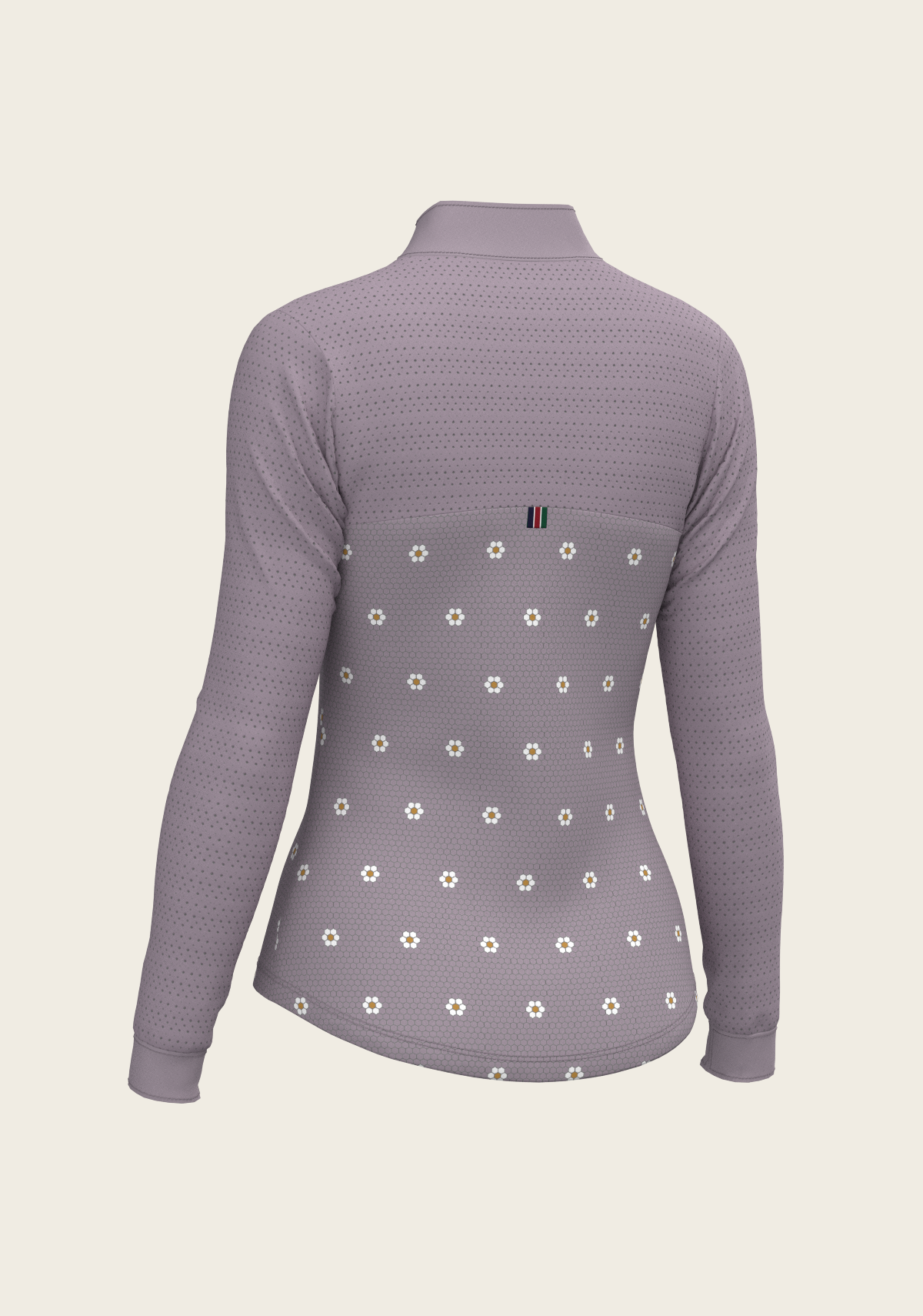 Mosaic Daises in Lavender Long Sleeve Sport Sun Shirt