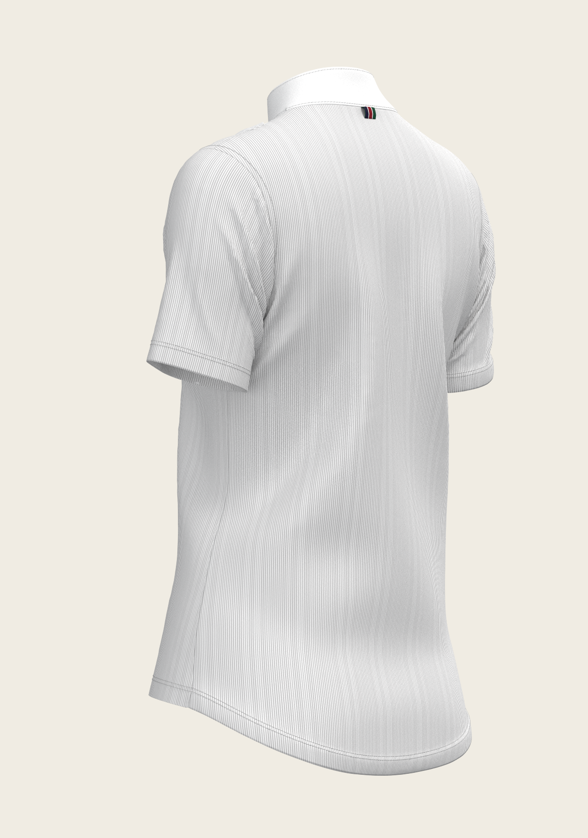 Stripes in Grey Short Pleated Short Sleeve Show Shirt