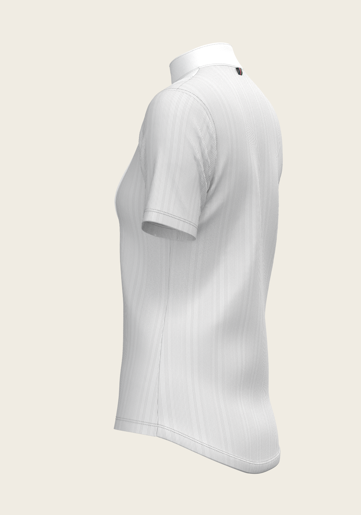 Stripes in Grey Short Pleated Short Sleeve Show Shirt