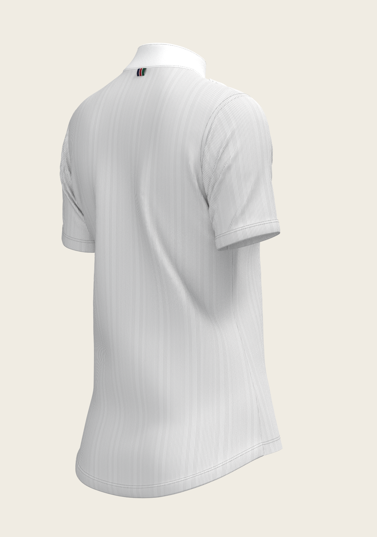 Stripes in Grey Short Pleated Short Sleeve Show Shirt