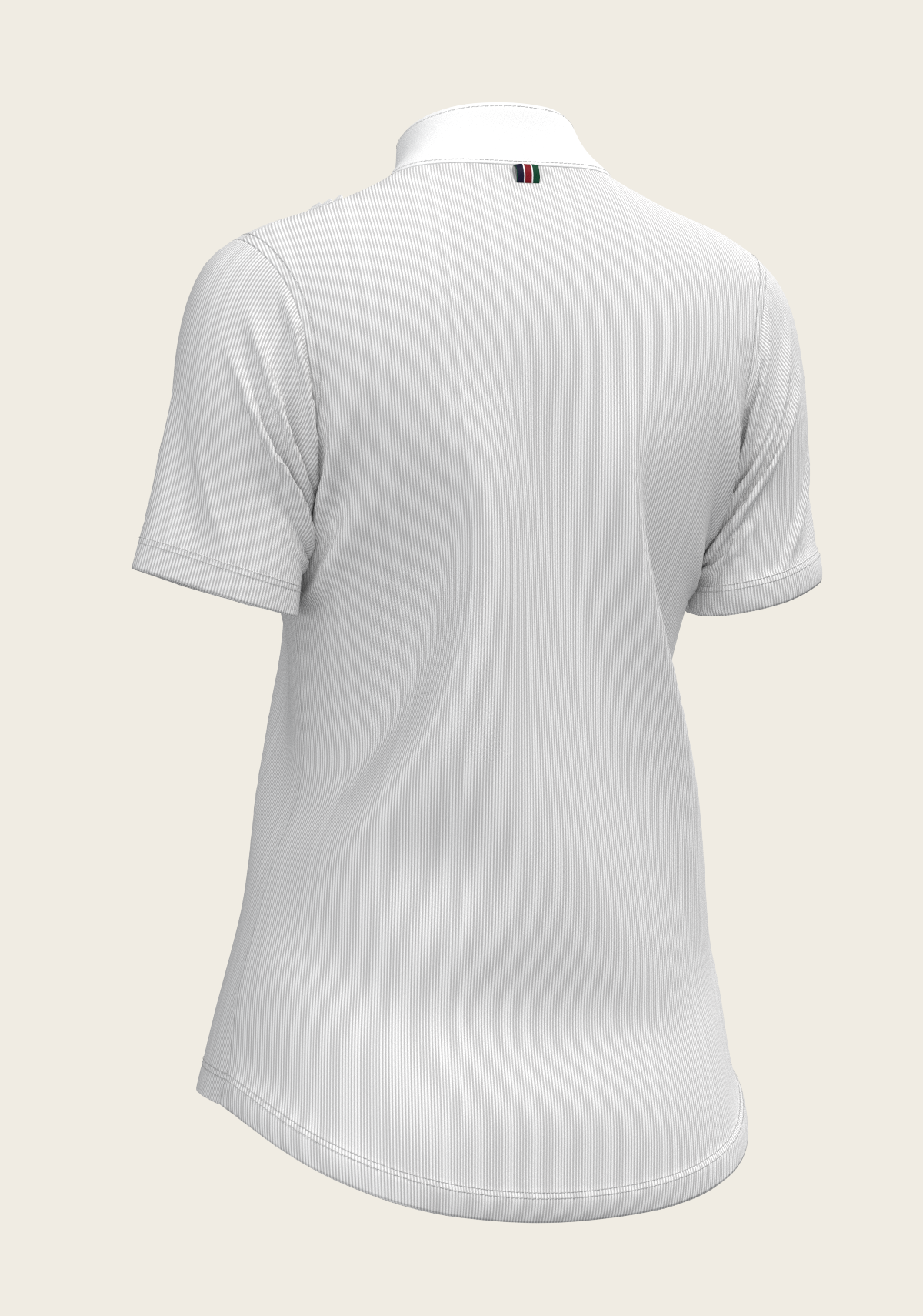 Stripes in Grey Short Pleated Short Sleeve Show Shirt
