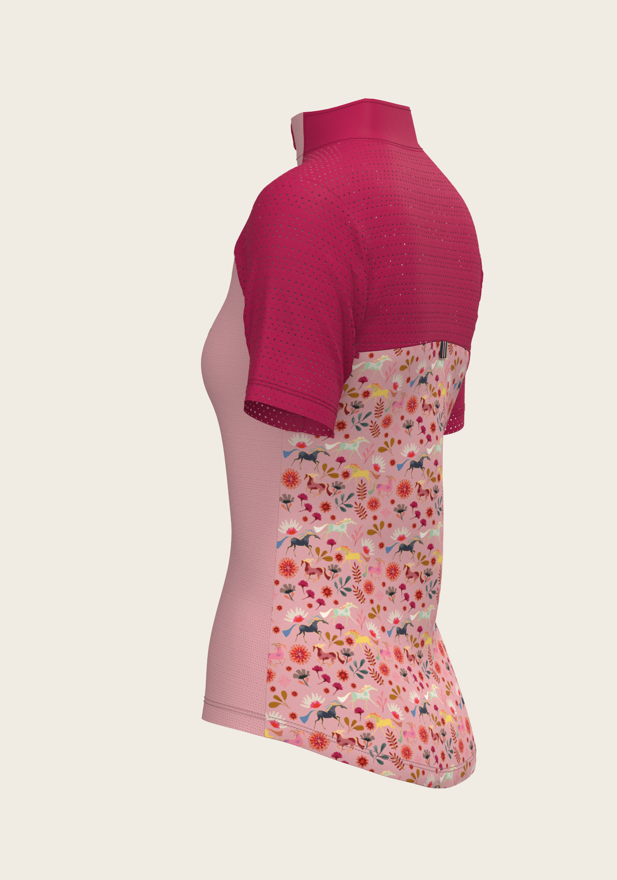 Bouquet on Rose Short Sleeve Sport Sun Shirt