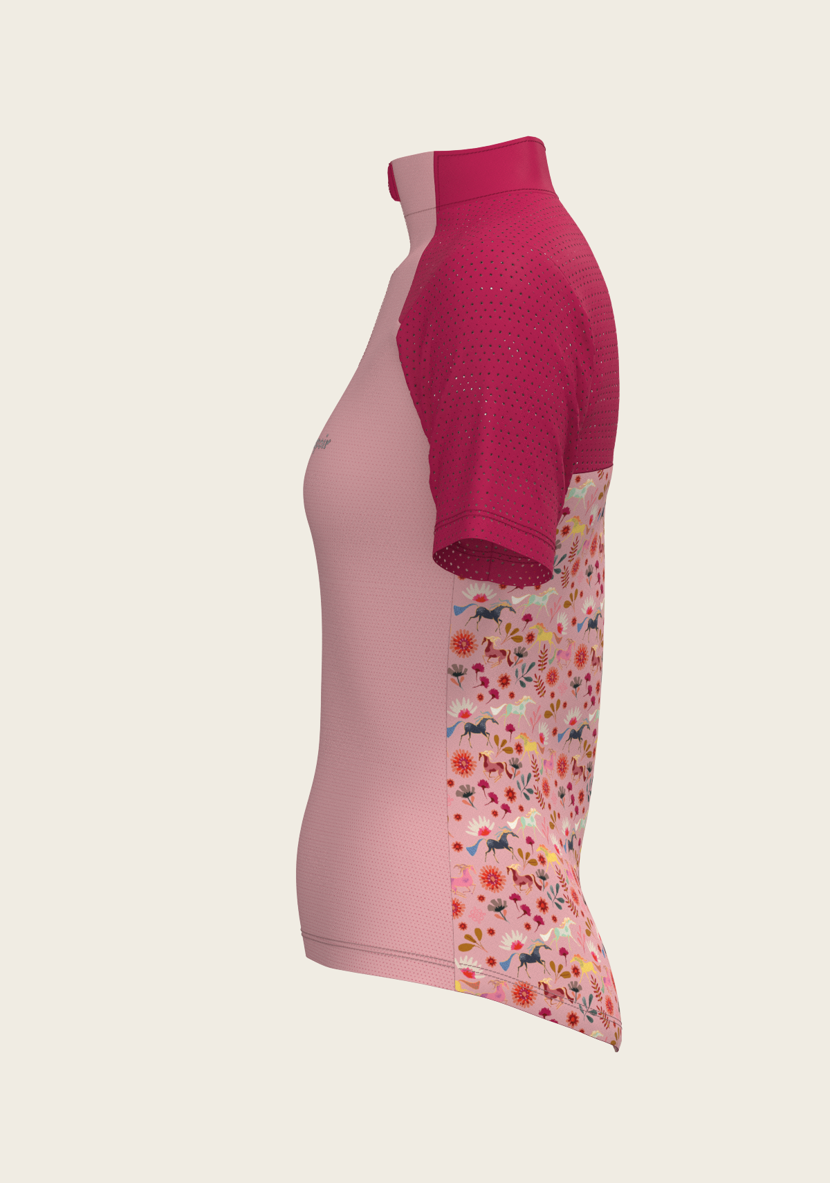 Bouquet on Rose Short Sleeve Sport Sun Shirt