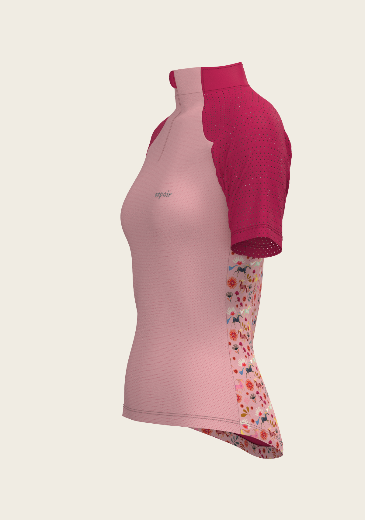 Bouquet on Rose Short Sleeve Sport Sun Shirt