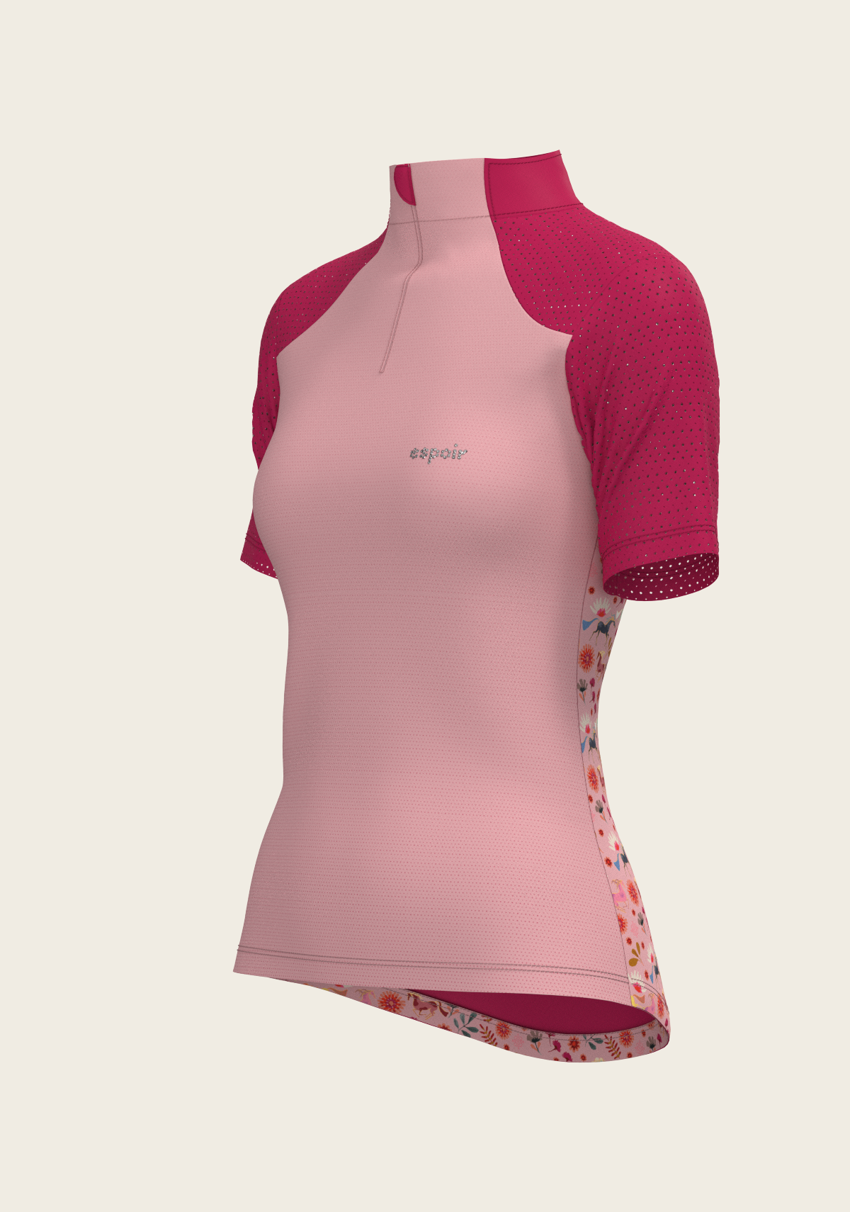 Bouquet on Rose Short Sleeve Sport Sun Shirt