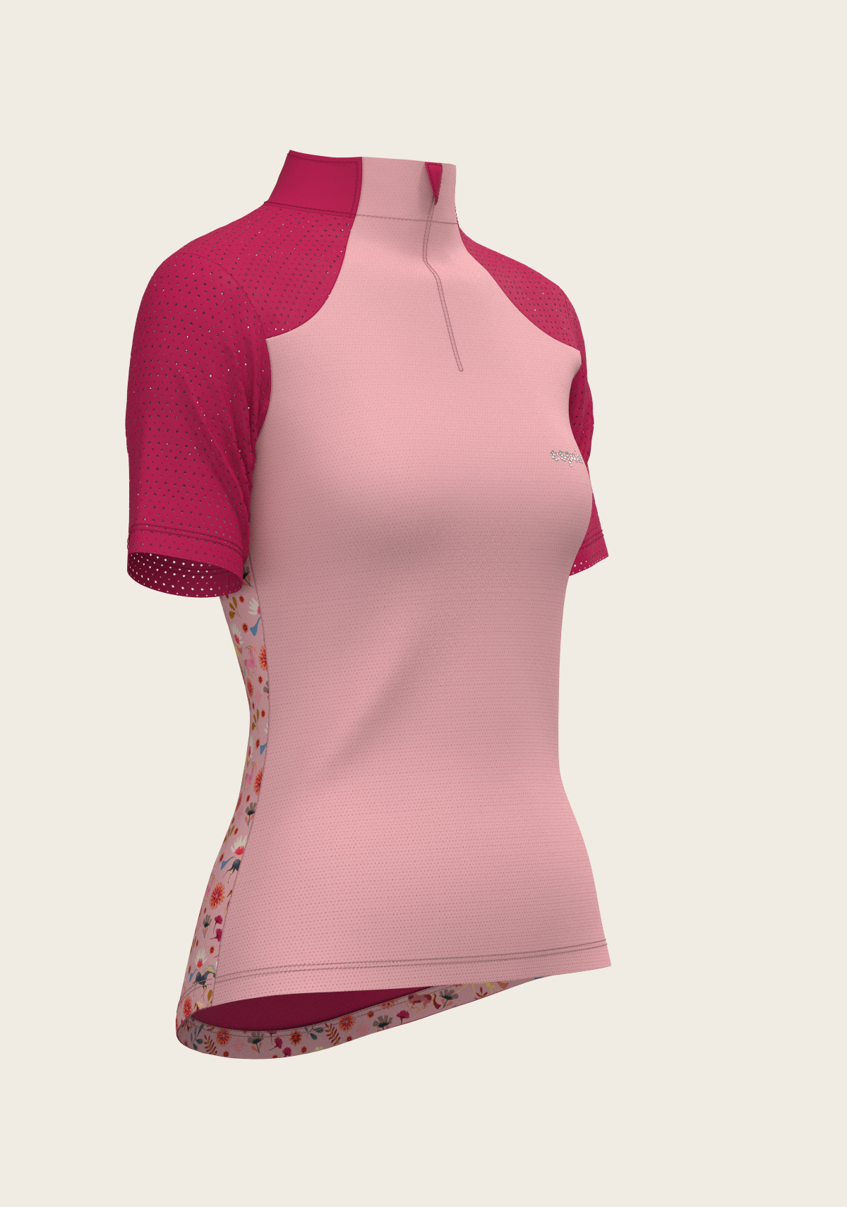Bouquet on Rose Short Sleeve Sport Sun Shirt