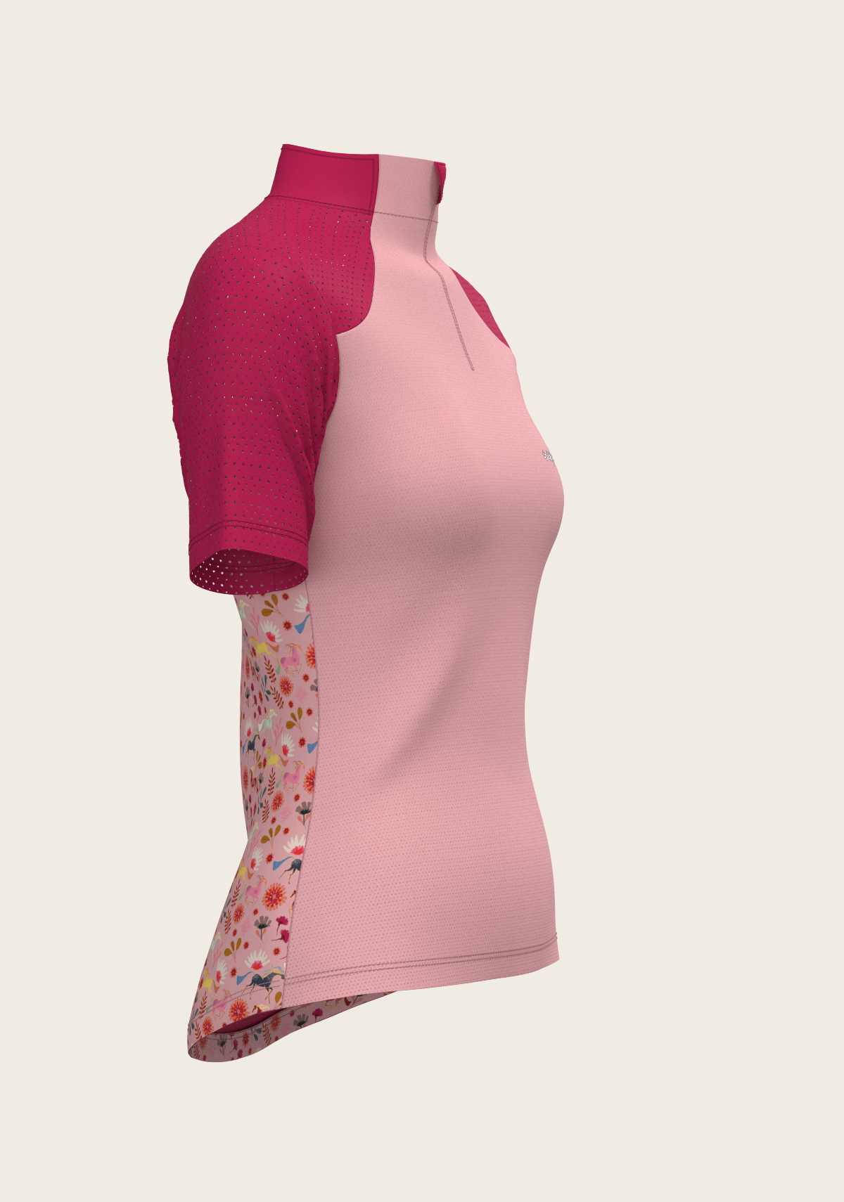 Bouquet on Rose Short Sleeve Sport Sun Shirt