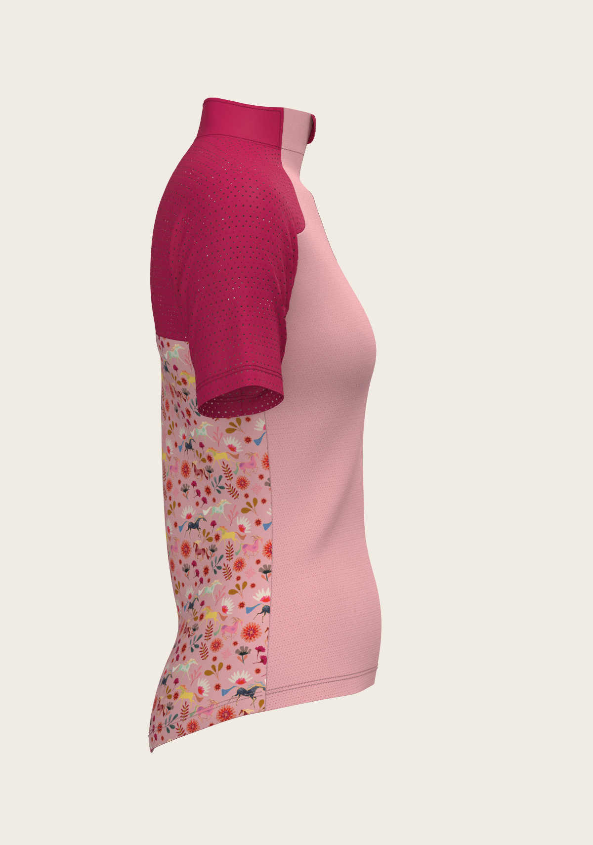Bouquet on Rose Short Sleeve Sport Sun Shirt