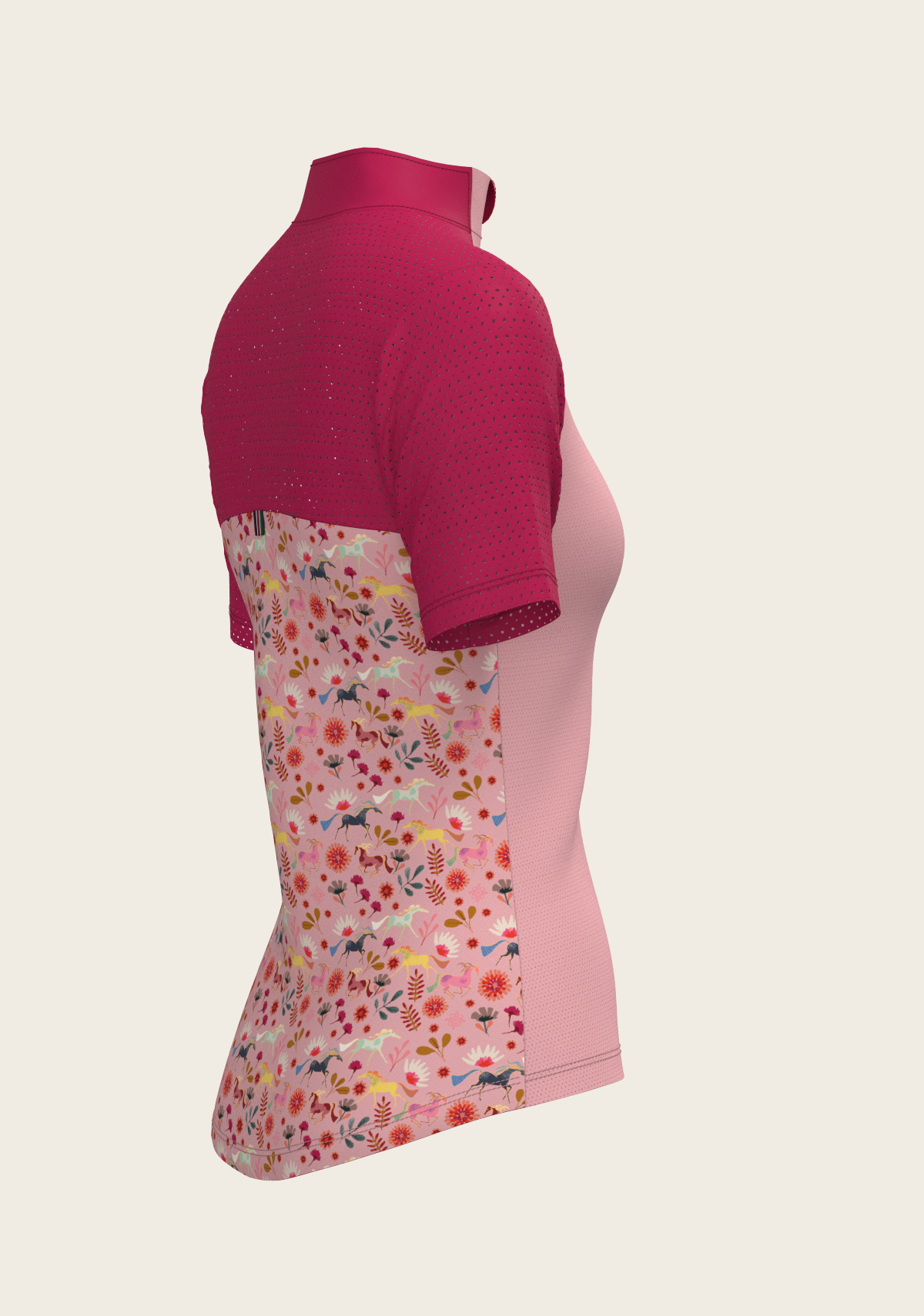 Bouquet on Rose Short Sleeve Sport Sun Shirt