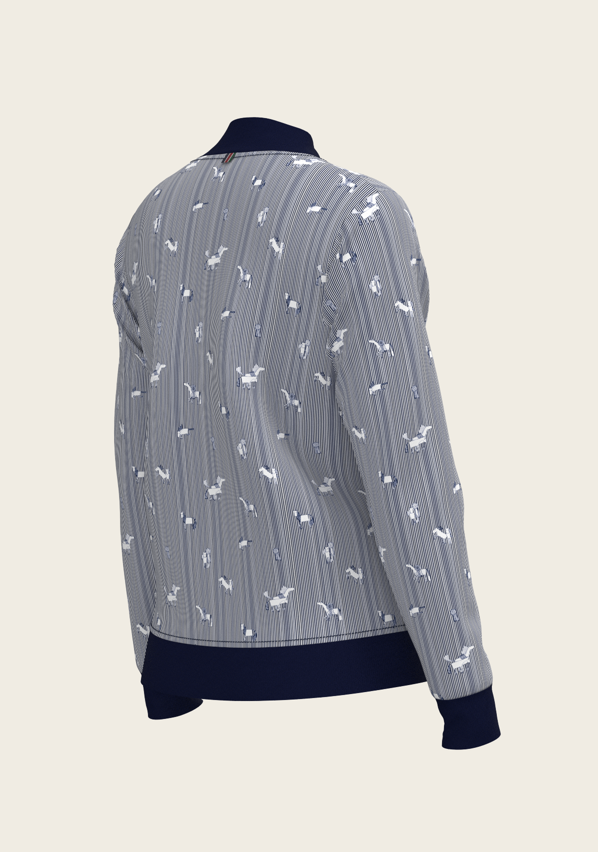 Navy Stripes Reversible Jacket