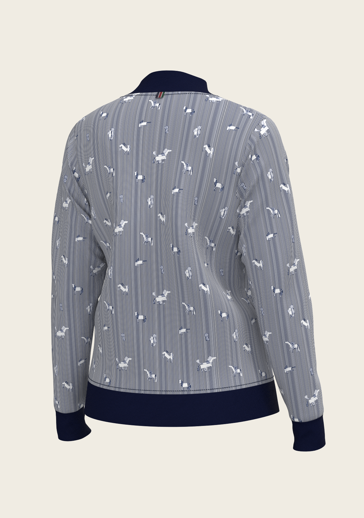 Navy Stripes Reversible Jacket