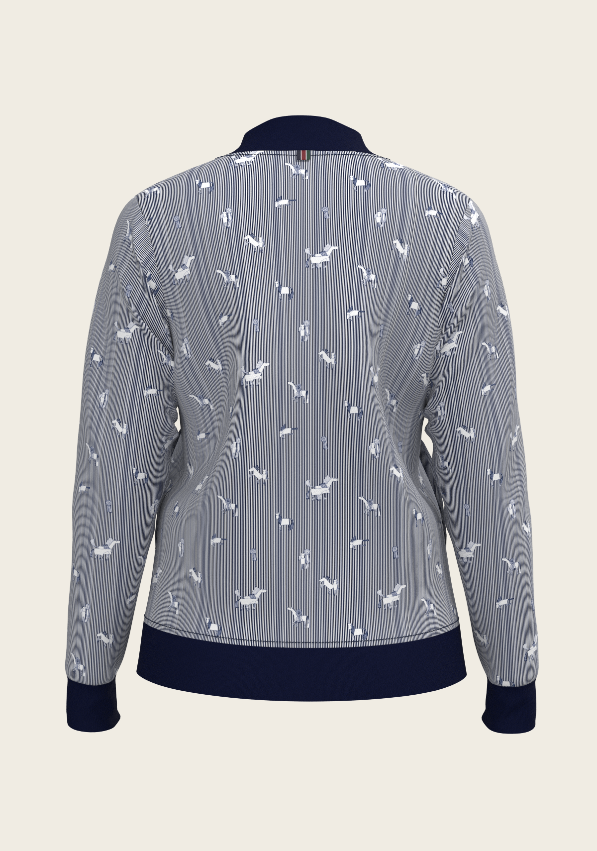 Navy Stripes Reversible Jacket