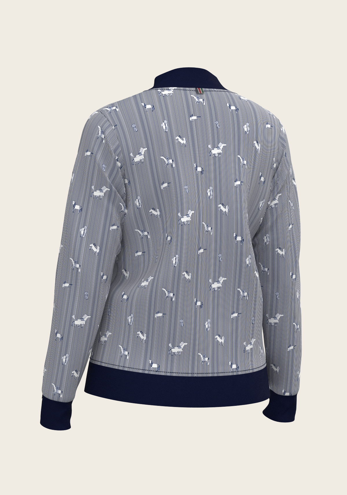 Navy Stripes Reversible Jacket