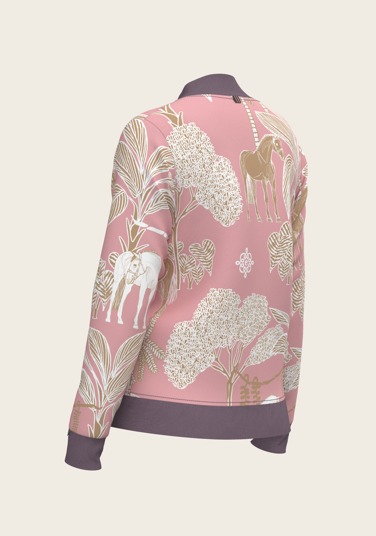 Poppy Seed Island Horses Reversible Jacket