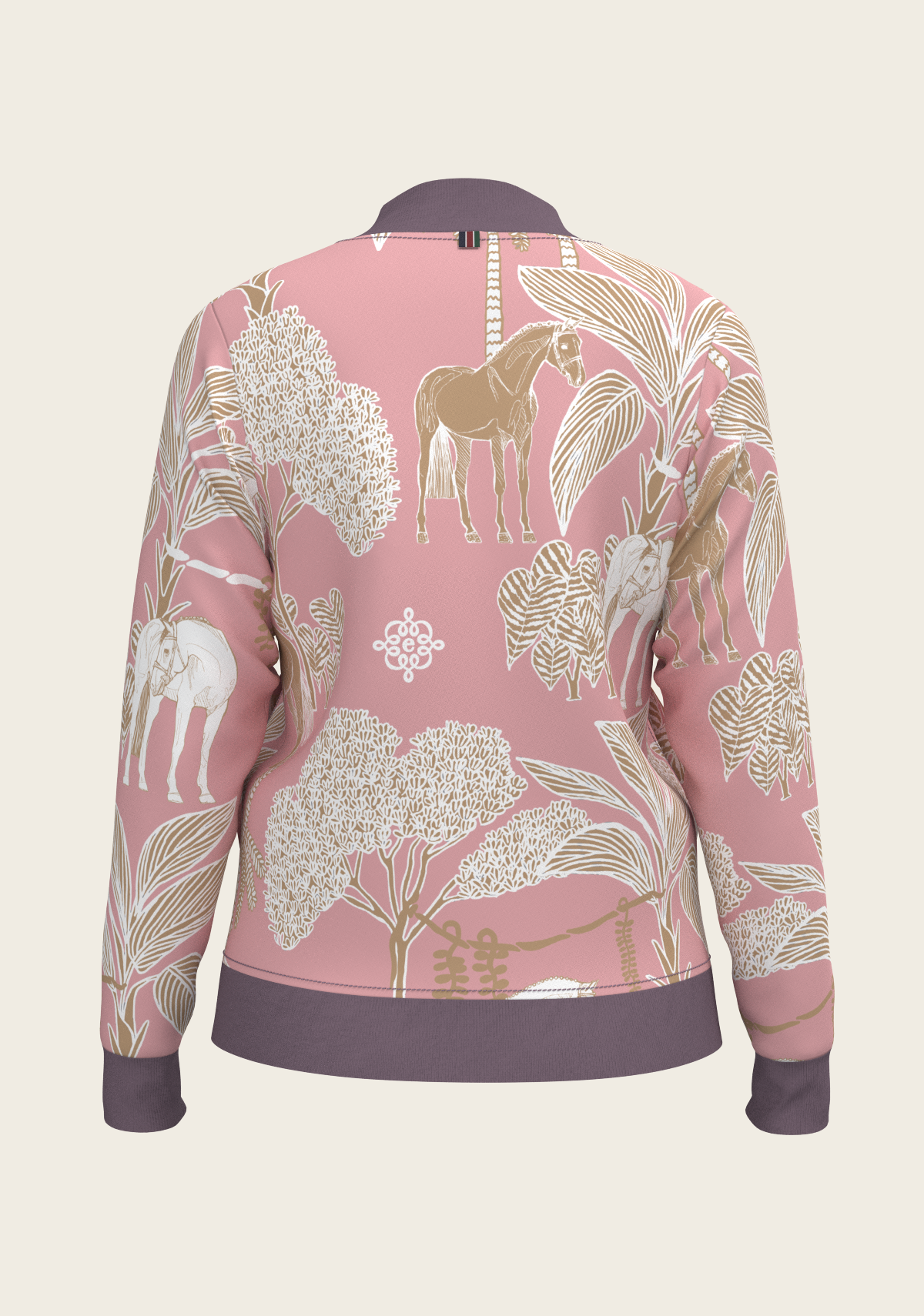 Poppy Seed Island Horses Reversible Jacket