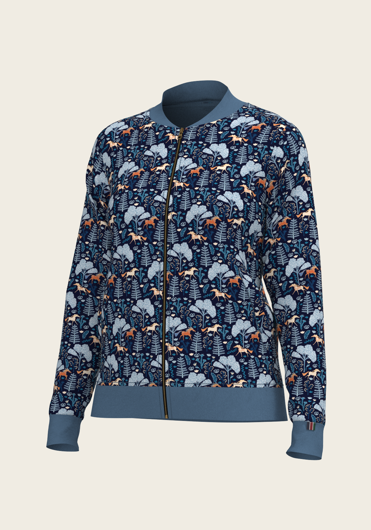 Mid Blue Forest Reversible Jacket