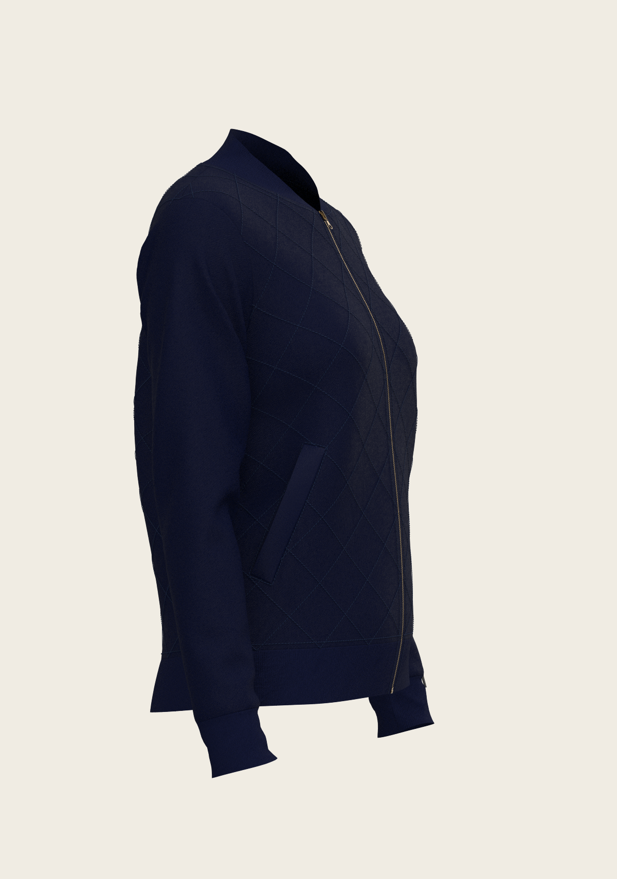 Navy Stripes Reversible Jacket
