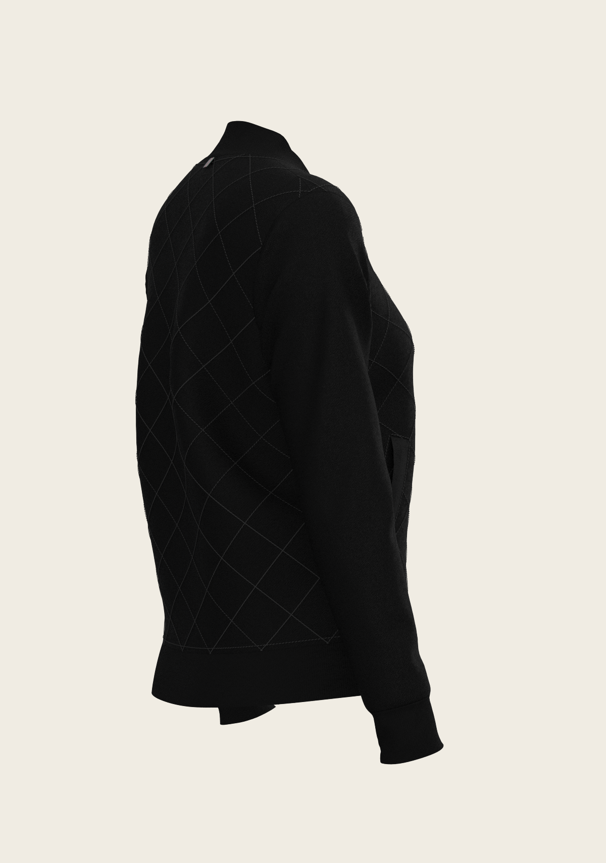 Bouquet on Black Reversible Jacket