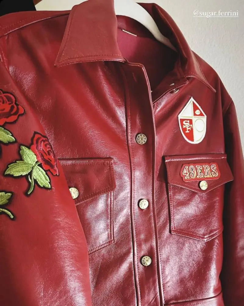 Lana Del Rey Super Bowl LVIII Red Jacket