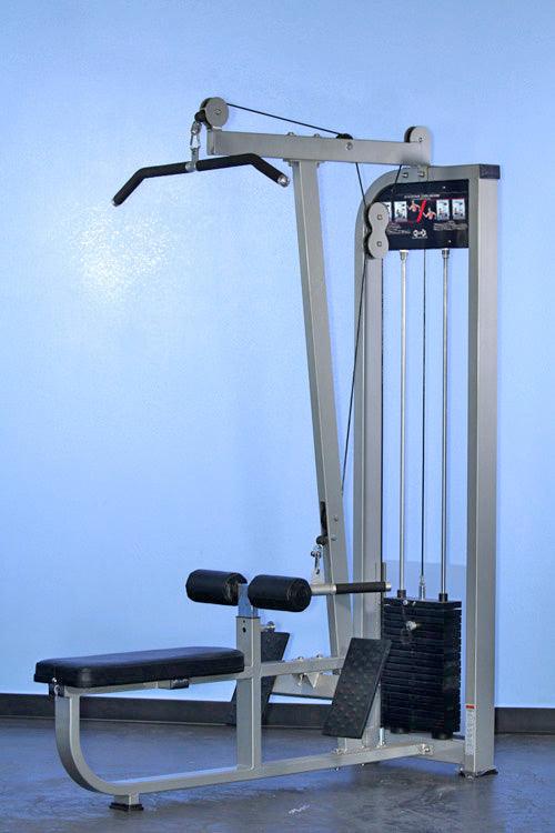 Dual Function Lat-Low Row Combo - Muscle D Fitness - Seated - Pin Selectorized - Commercial Grade