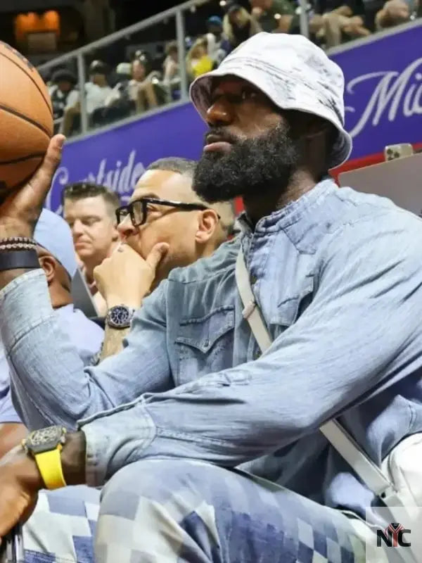 LeBron James 2025 NBA Summer League Denim Shirt