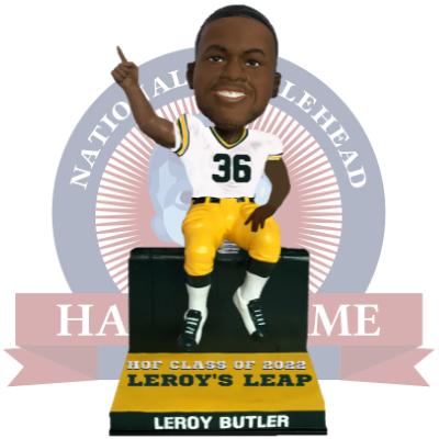 LeRoy Butler LeRoy's Leap Bobblehead - Upgrade to signed