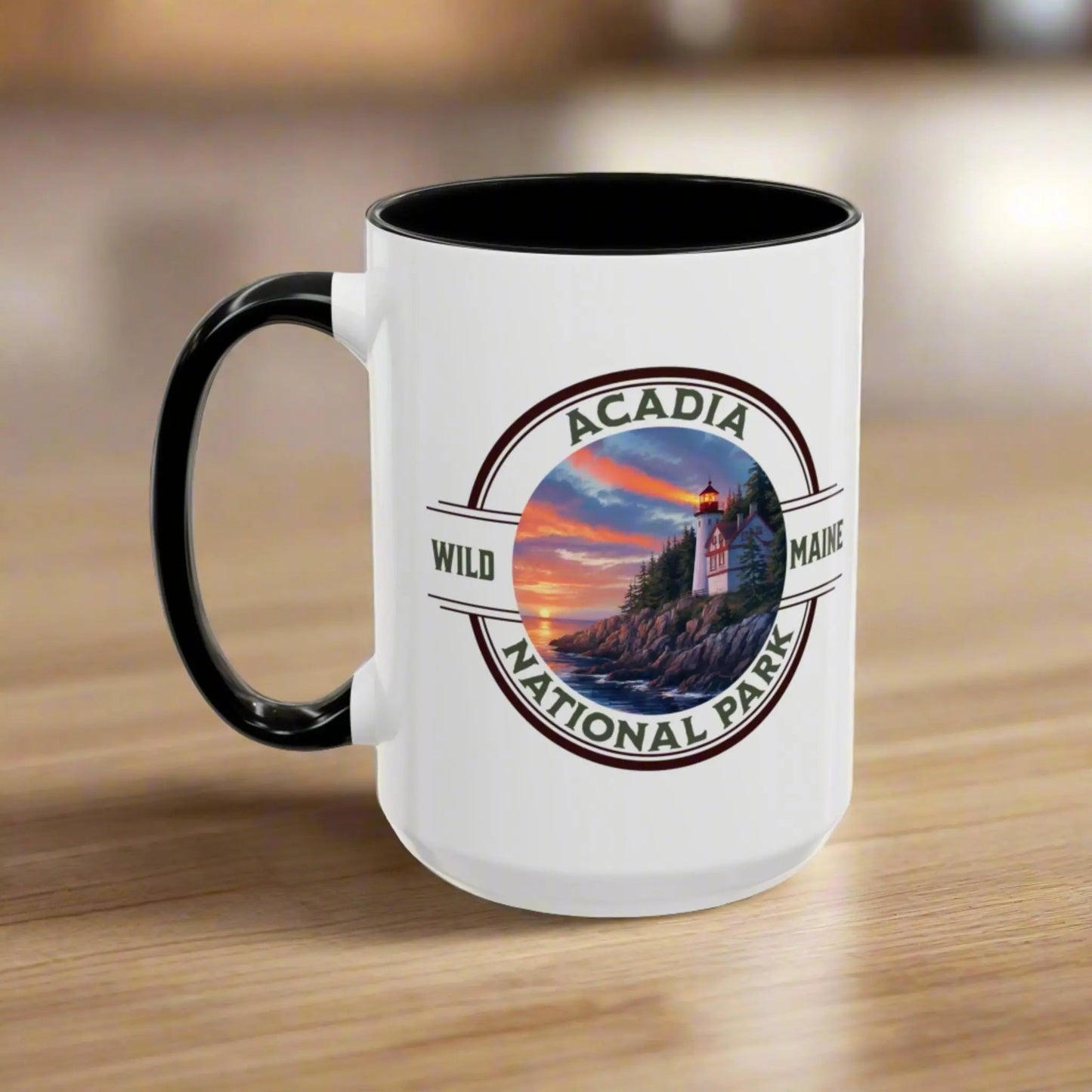 Acadia National Park Accent Mug (2 Sizes, 5 Colors)