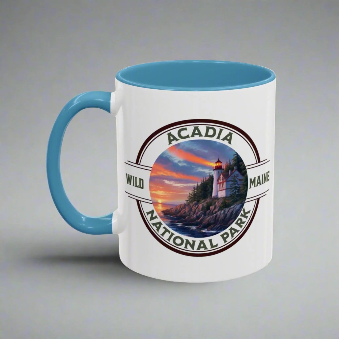 Acadia National Park Accent Mug (2 Sizes, 5 Colors)