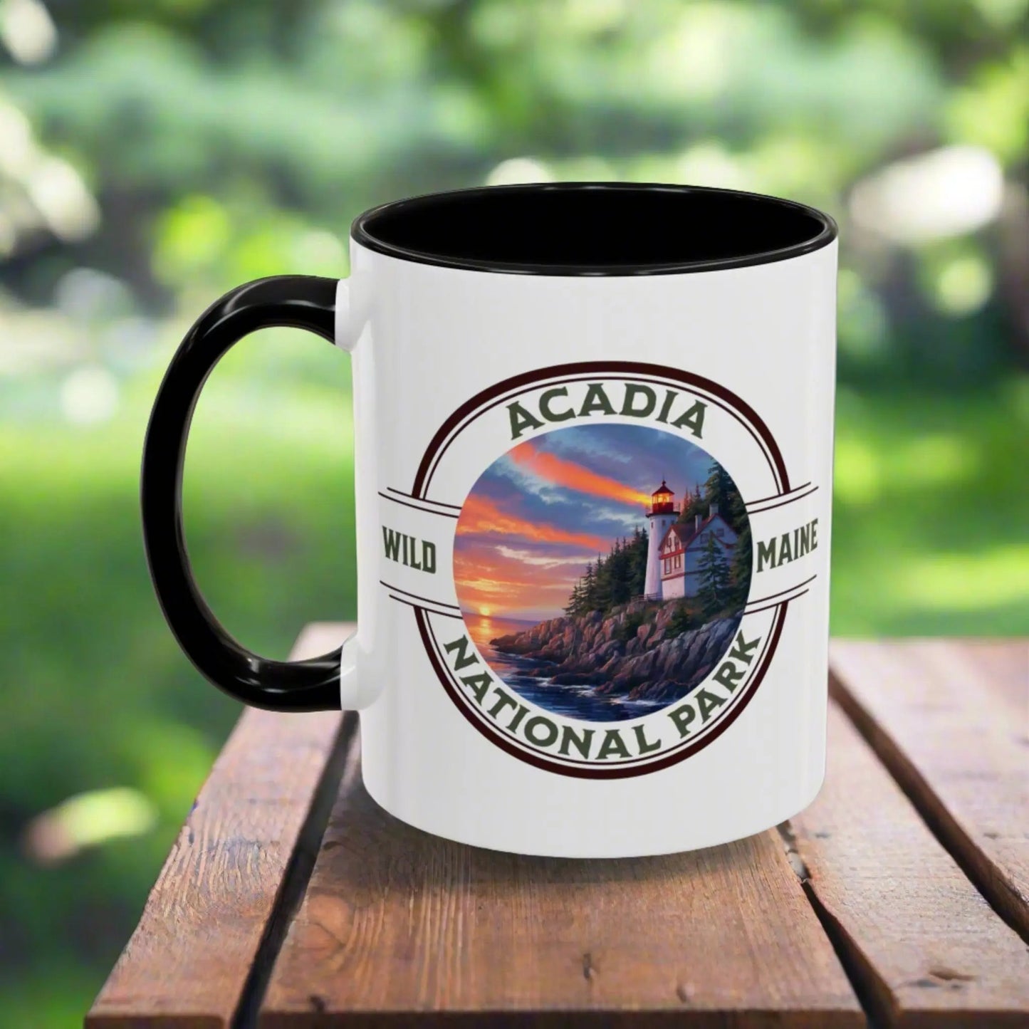 Acadia National Park Accent Mug (2 Sizes, 5 Colors)