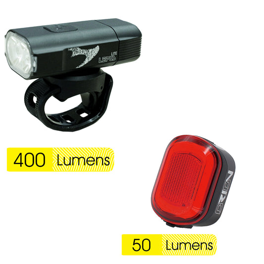 Moon Sport LEPUS C1 & ORION 600LM Headlight 50LM Taillight Combo Set