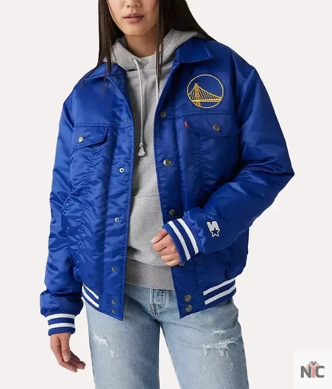 Levis X Starter Golden State Warriors Jacket