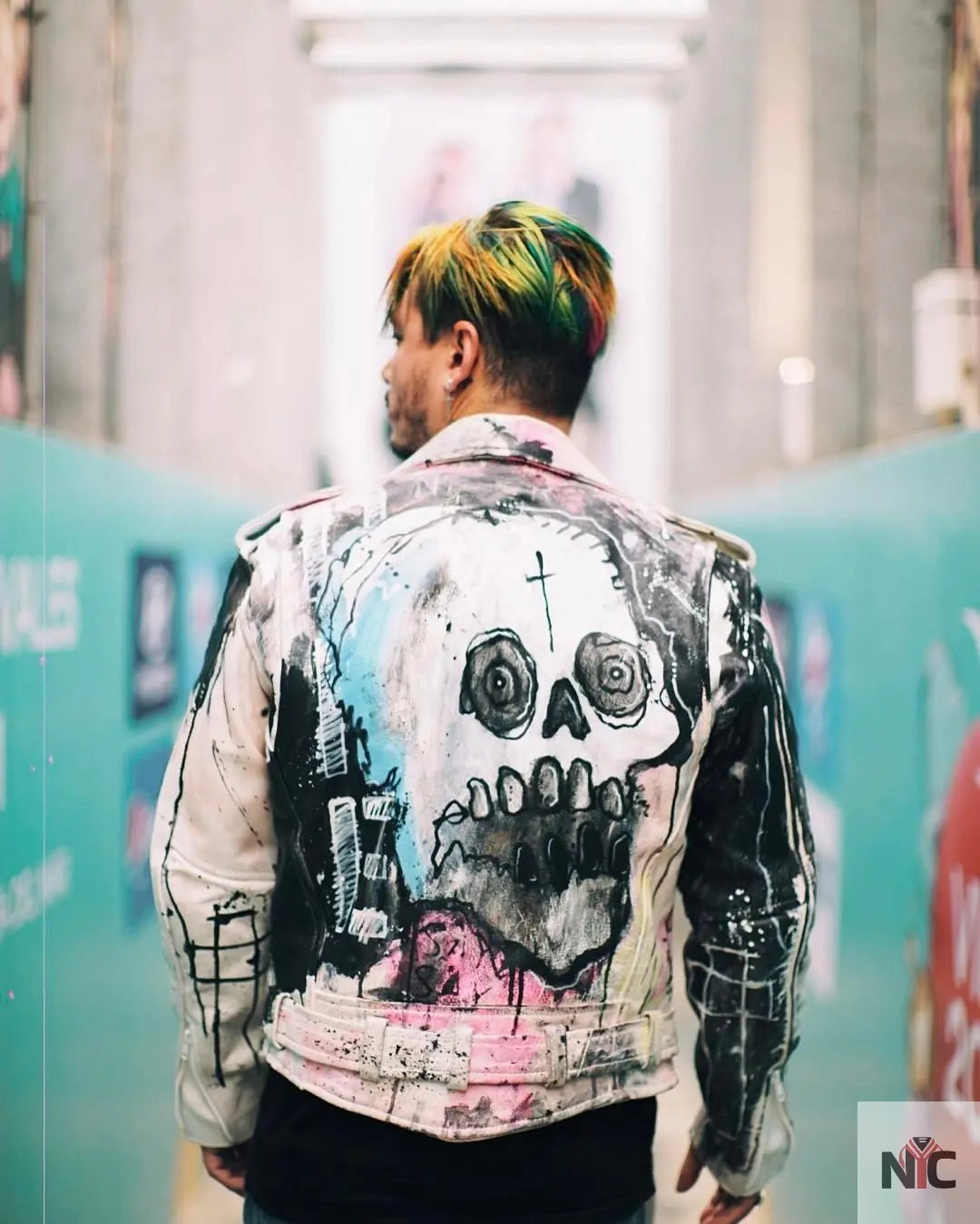 Lil Peep Never Say Die Painted Jacket