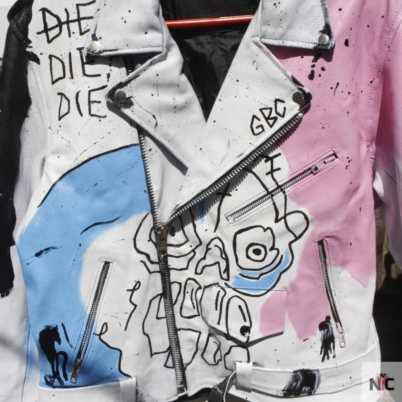 Lil Peep Never Say Die Painted Jacket