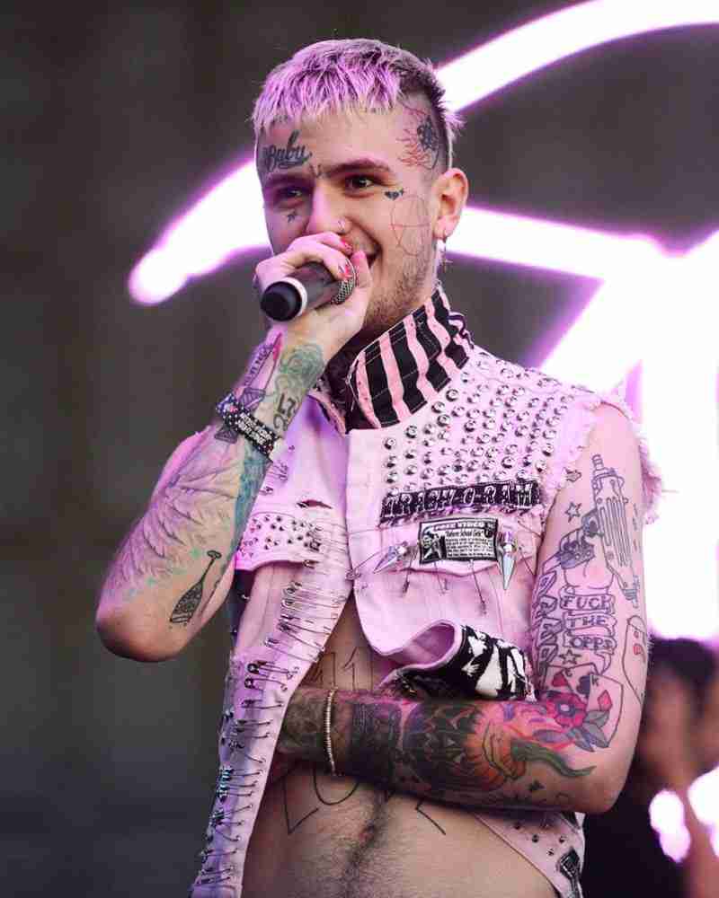 Lil Peep Pink Studded Vest