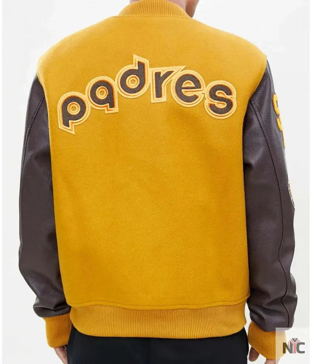Logo San Diego Padres Full-Zip Varsity Jacket